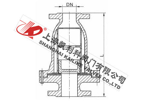 HC41X梭式止回閥外形結(jié)構(gòu)圖