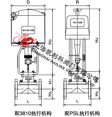 ZDLT電動隔膜調(diào)節(jié)閥外形結(jié)構(gòu)圖