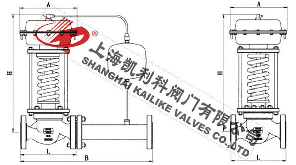 ZZYP自力式蒸汽減壓閥外形結構圖