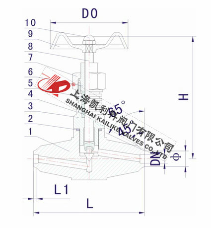 J61W-40P-64P-160P-320P不銹鋼高壓焊接式針型閥外形結構圖