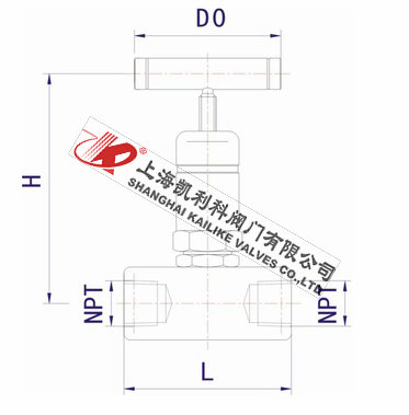 ANSI-6000PSI~10000PSI美標針型閥外形結構圖