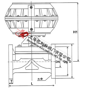 G641F-6SUPVC氣動隔膜閥、UPVC氣動塑料隔膜閥外形結(jié)構(gòu)圖