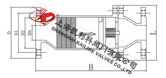 HF-4乙炔阻火器外形結構圖