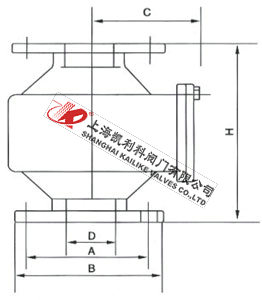 ZGB-II抽屜式波紋阻火器外形結構圖