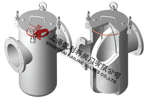 SRB14直通籃式過濾器結構分析圖