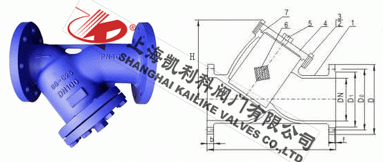 GL41H德標(biāo)過濾器外形結(jié)構(gòu)圖