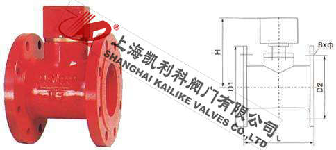 ZSJZ法蘭水流指示器外形結構圖