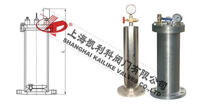 YQ9000不銹鋼水錘消除器外形結構圖